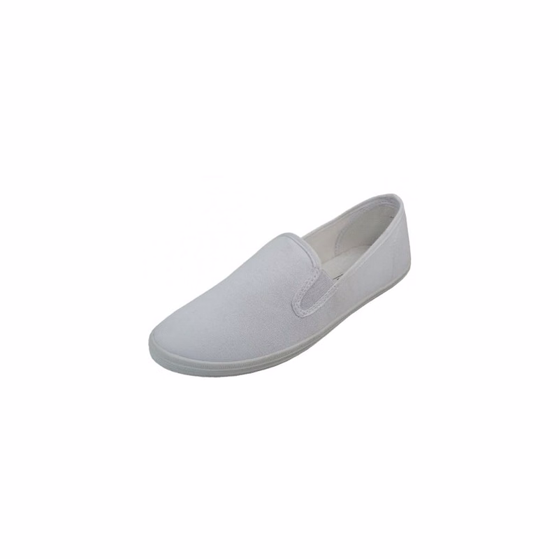 Women's Slip on Canvas Shoes - White Size 6-11