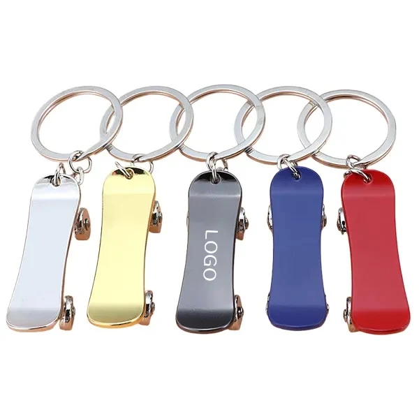 Mini Stress Relief Skateboard Keychain Portable Fidget Toy 1