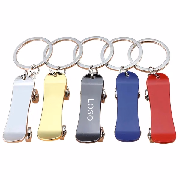 Mini Stress Relief Skateboard Keychain Portable Fidget Toy