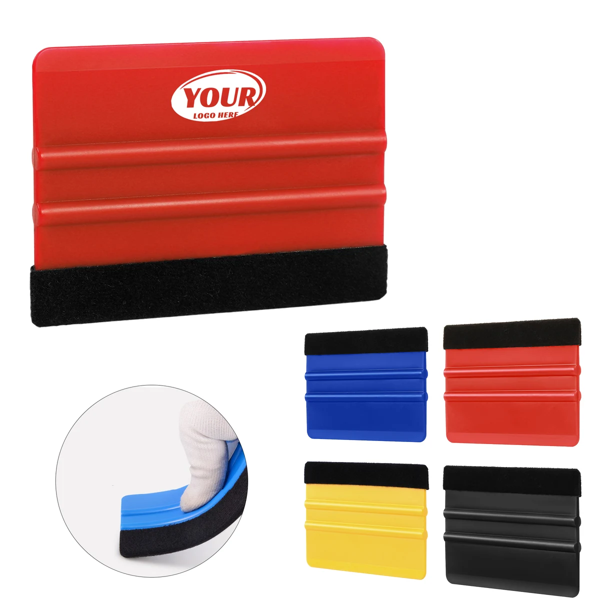 Car Plastic Felt Edge Scraper 1