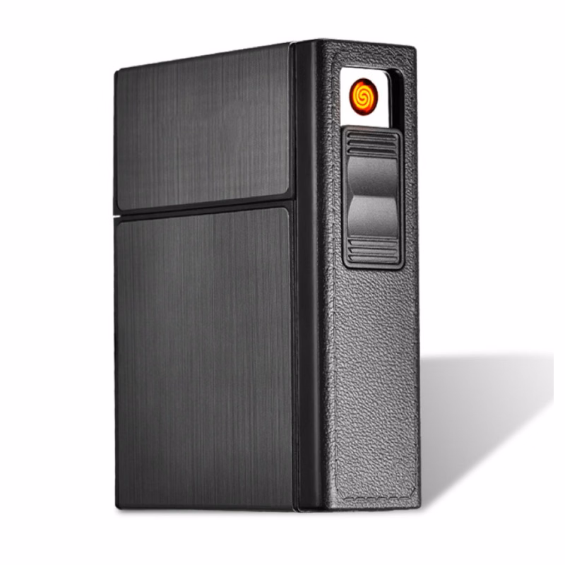 Rechargeable cigarette case lighter