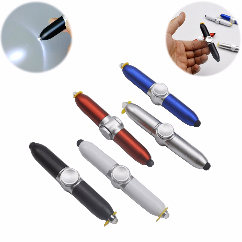 Promo Fidget Spinner Pen With Led Light