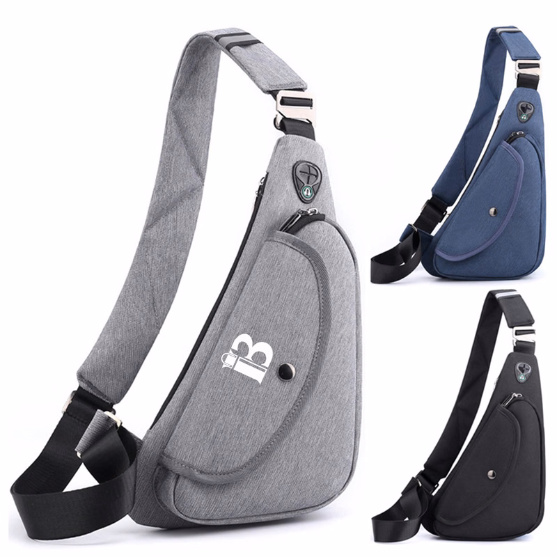 Oxford Cloth Fashion Banana Chest Crossbody Sling Bag