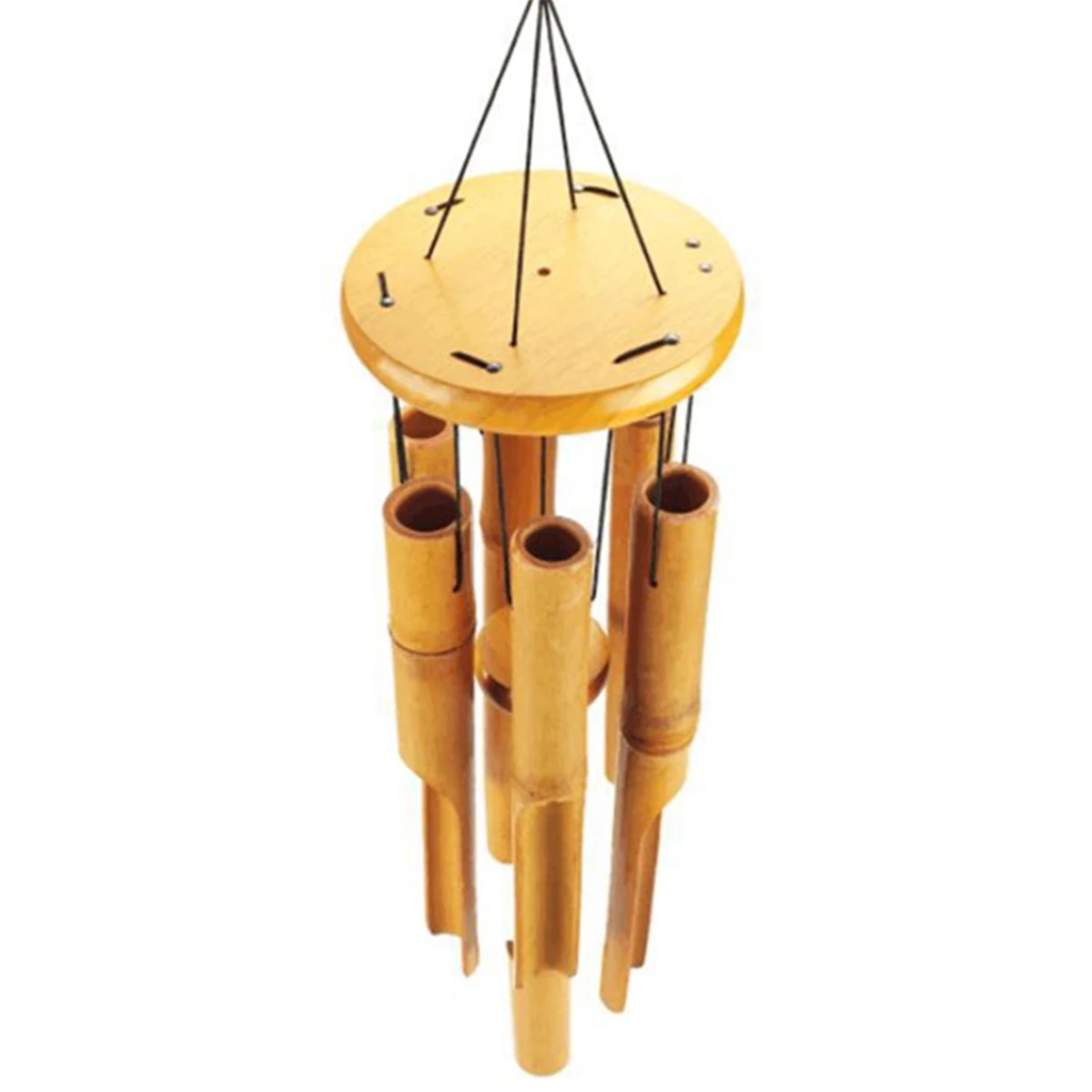 Bamboo Wind Chimes Music Windchimes Bell Tubes Plain Antique 1