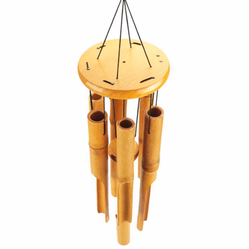 Bamboo Wind Chimes Music Windchimes Bell Tubes Plain Antique