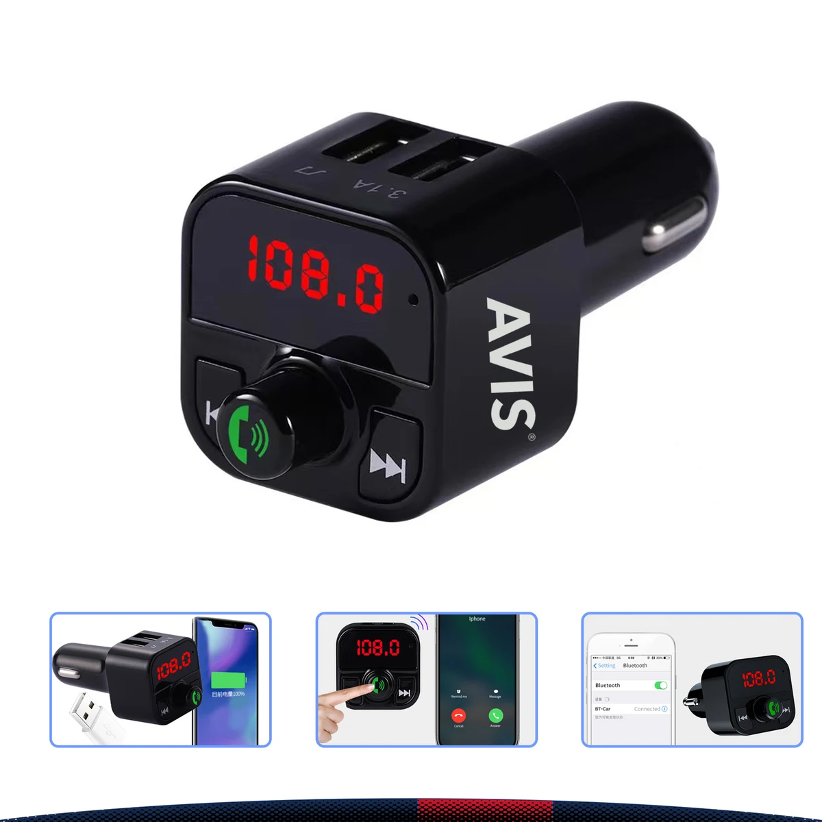 Sango Bluetooth Car Charger 1