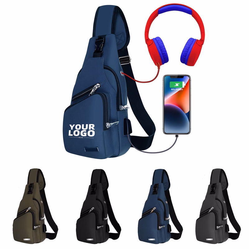 Sling Bag With Headphone Hole