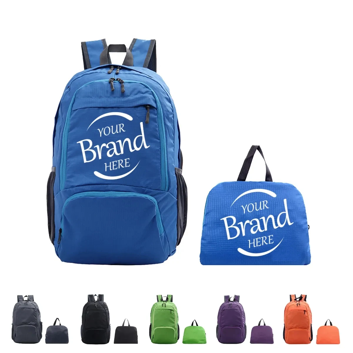 Packable Waterproof Folding Backpack Tote 1