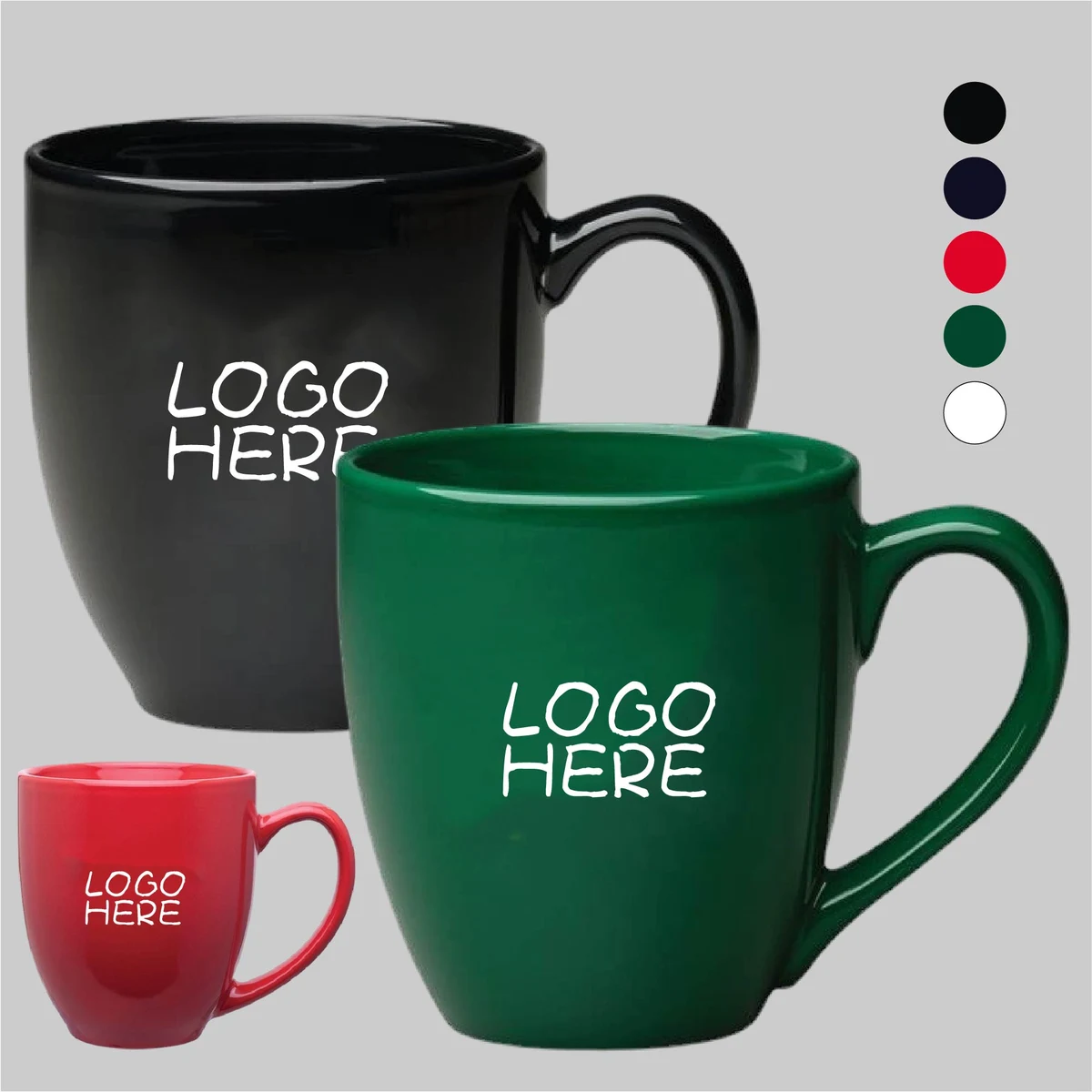 16 Oz. Bistro Color Gloss Mug 1