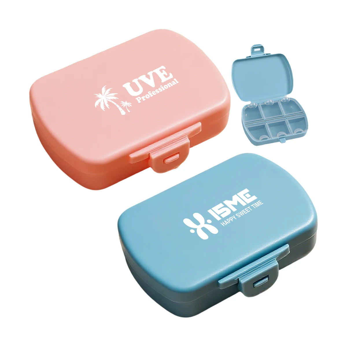 Six Compartments Portable Pill Box 1