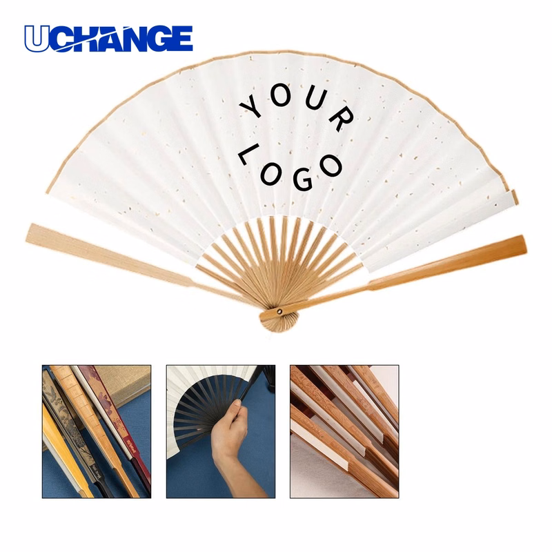 Lightweight Collapsible Paper Hand Fan for Summer Use