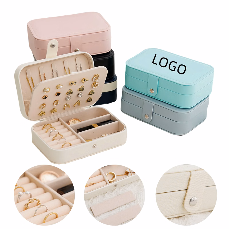 PU Leather Large Capacity Jewelry Box