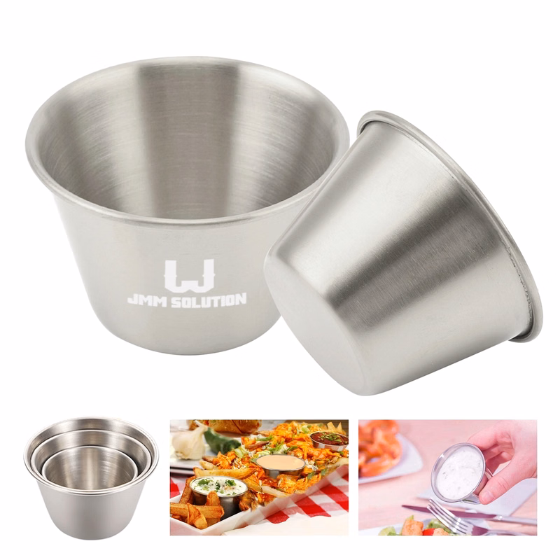 2.5 Oz Stainless Steel Sauce Cups