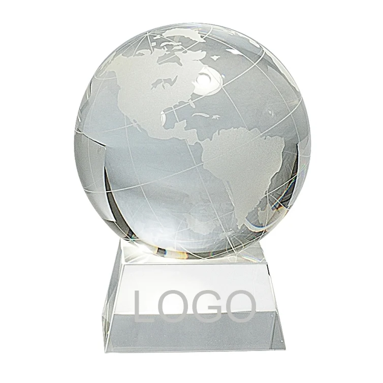 Corporate Optical Crystal Globe Award 1