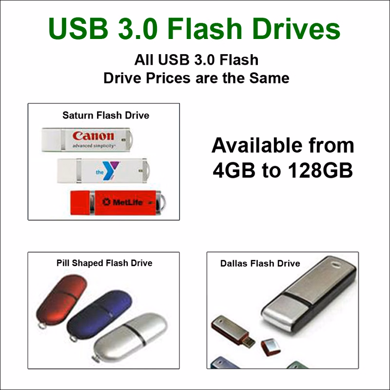 USB 3.0 Flash Drives - 8 GB