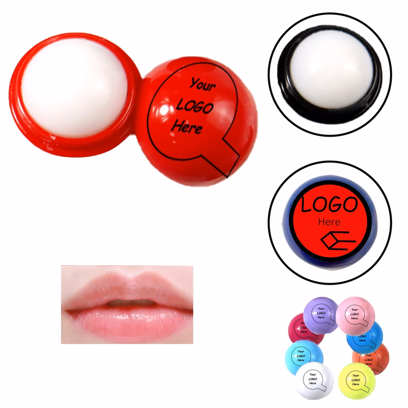 Pad Print Plastic Round Lip Balm