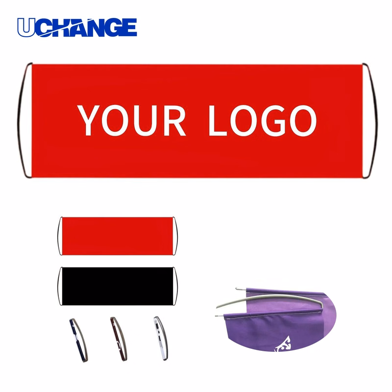 Scroll Banner Display with Silkscreen Print for Promotions