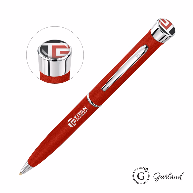 Garland® Tactical Custom Textured Twist Pen - Chrome