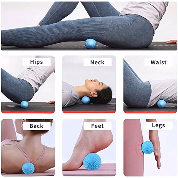 Silicone peanut fascia grip ball set