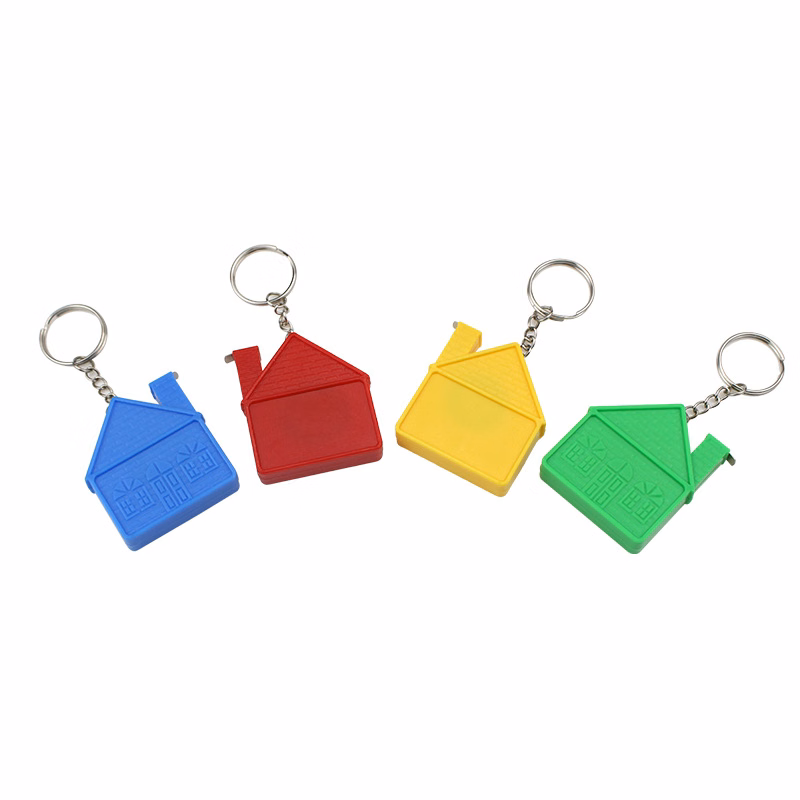 1M House-Shaped Tape Measure In A Key Chain