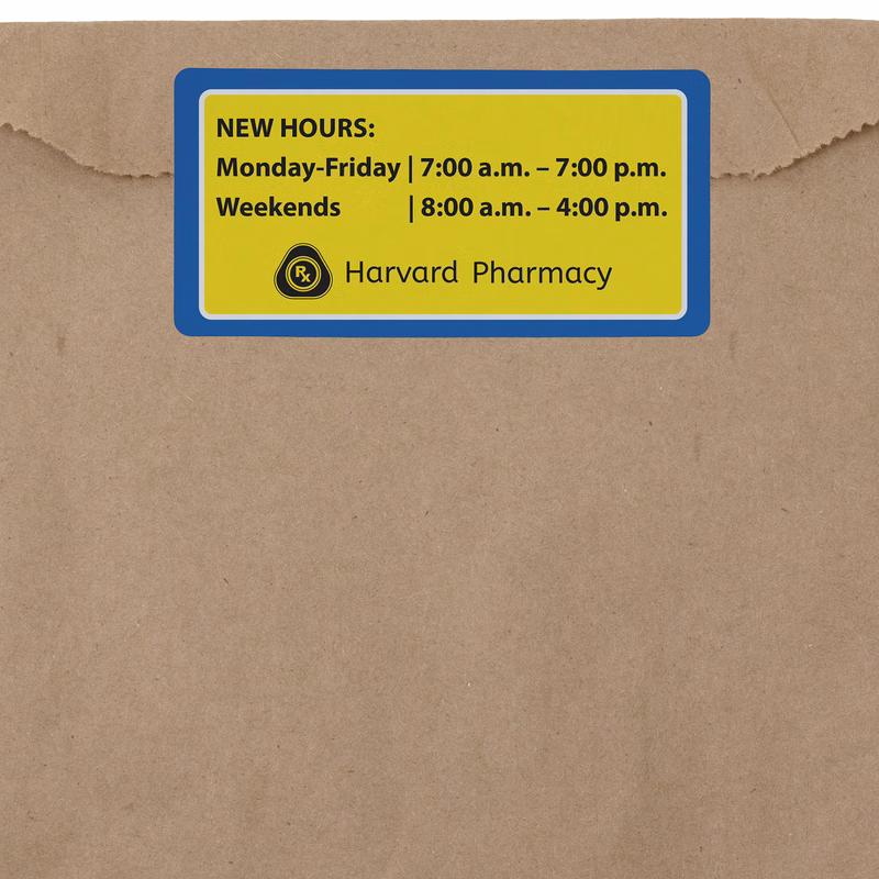 4W x 2H - Adhesive Label - Direct Print