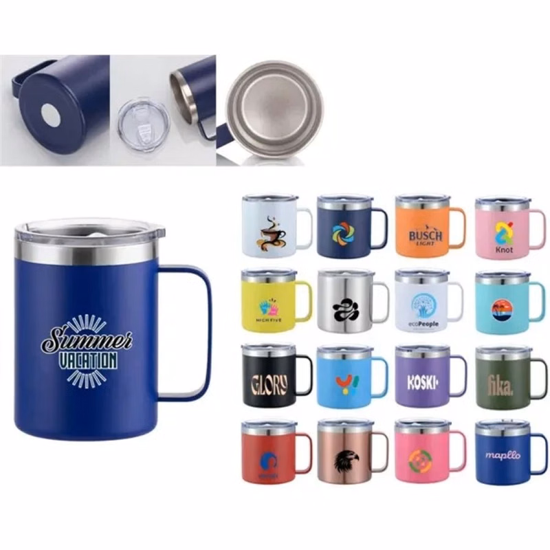 14 oz Insulated Stainless Steel Coffee Mug with Handle