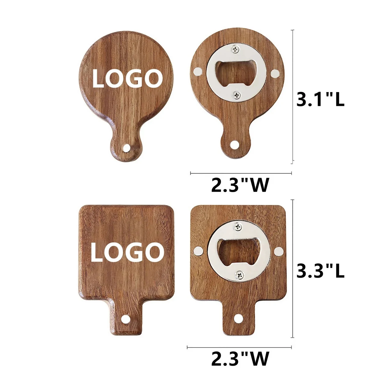 Beer Bottle Opener Funny Wooden Magnetic Fridge Magnet 1