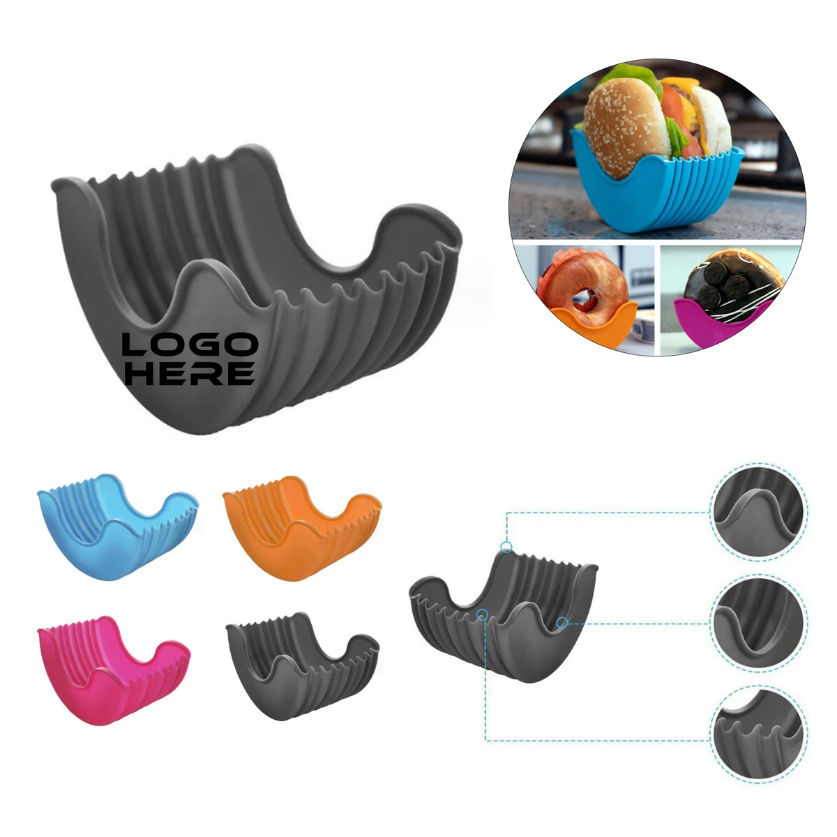 Expandable Silicone Hamburger Grip 1
