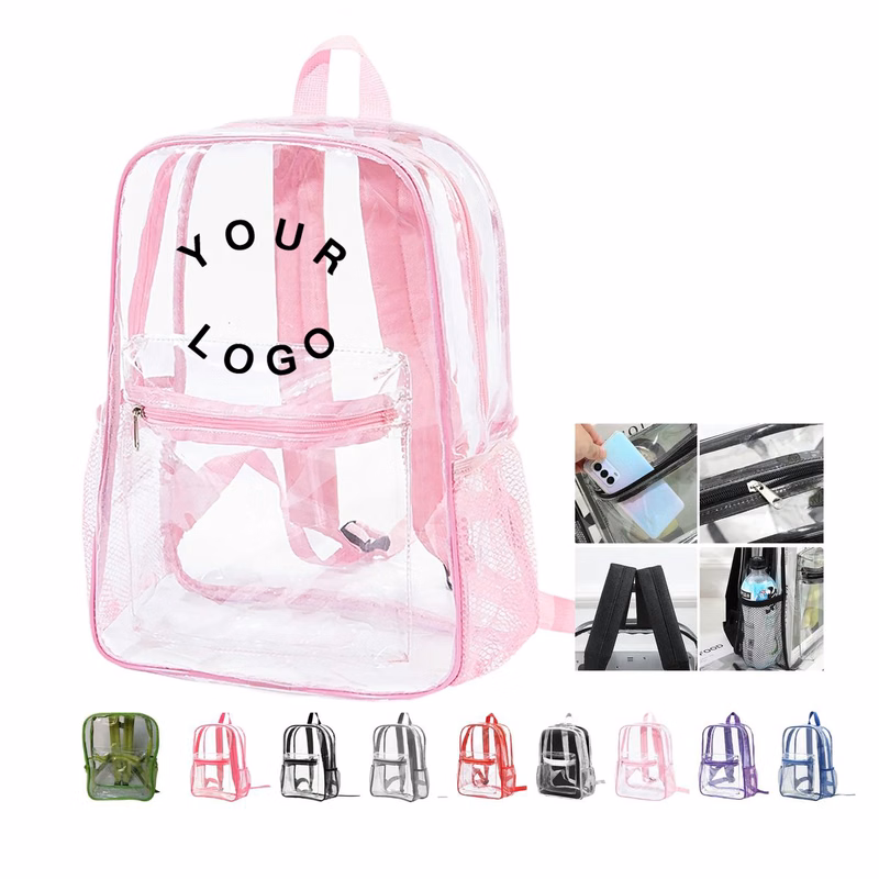 Waterproof Backpack Clear PVC 15 Inch