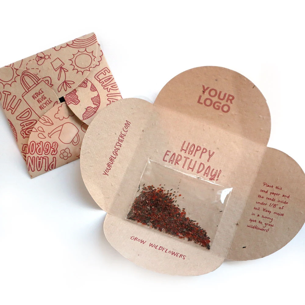 Earth Day Plantable Petal Card Seed Packets 1