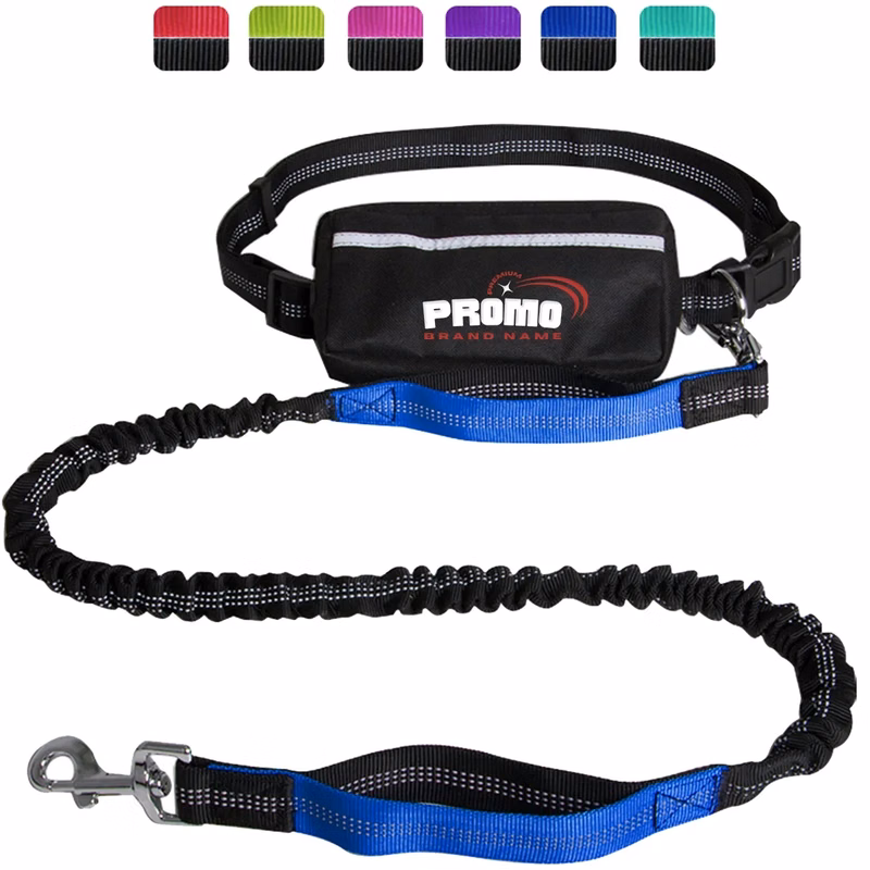 HandsFree Waist Pack Dog Leash With Adjustable Belt