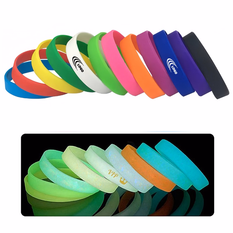 Customizable Colors Luminous Silicone Bracelet