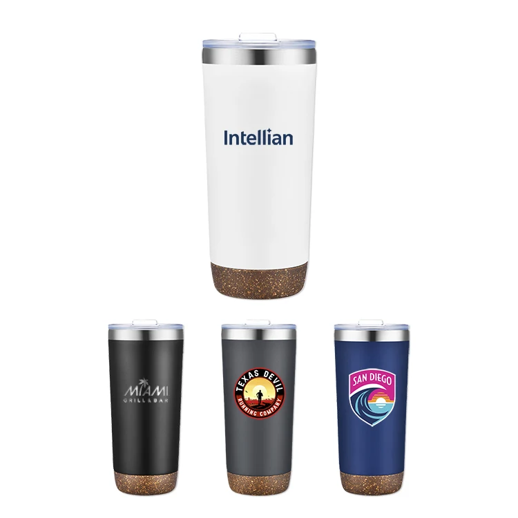 22 Oz. Vacuum Tumbler with Cork Bottom 1