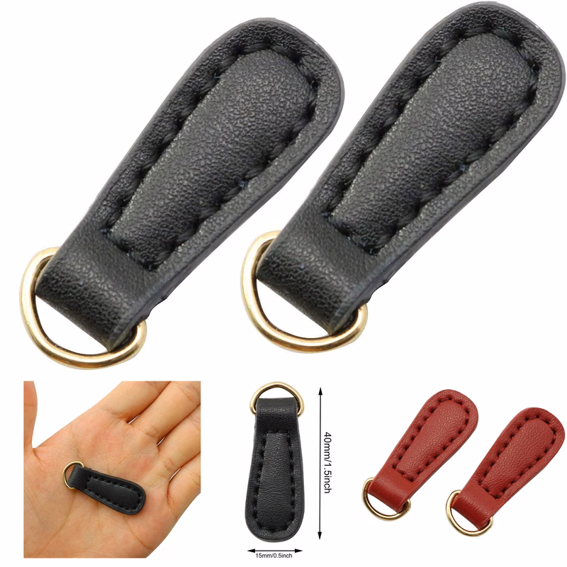 Genuine Leather Zipper Pull