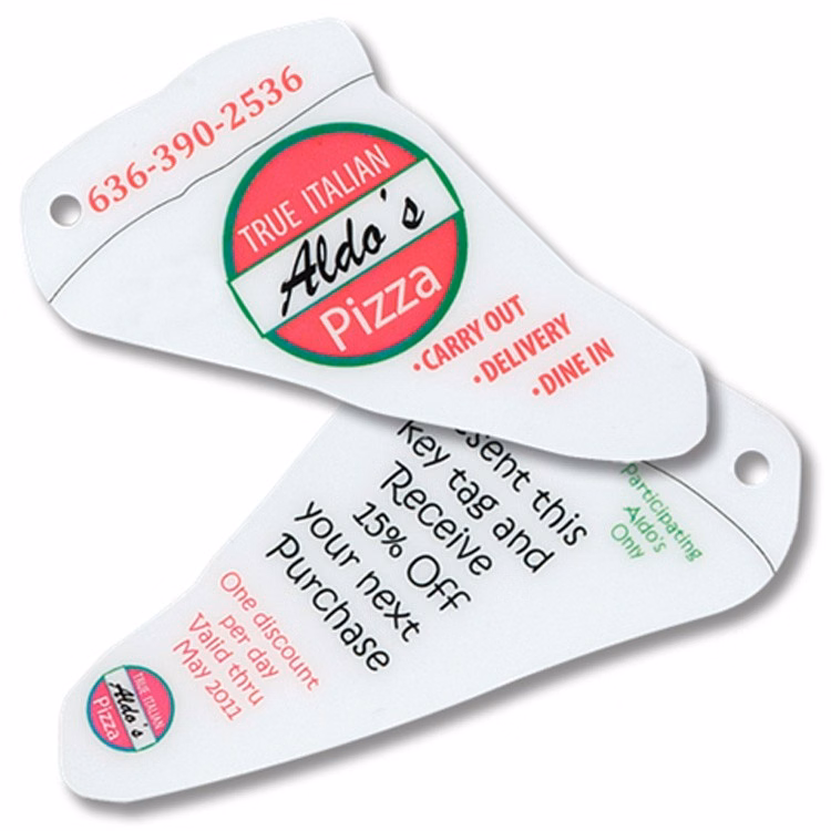 Pizza Slice Key Tag