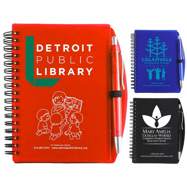 "Carmel" Jotter Notepad Notebook with Pen