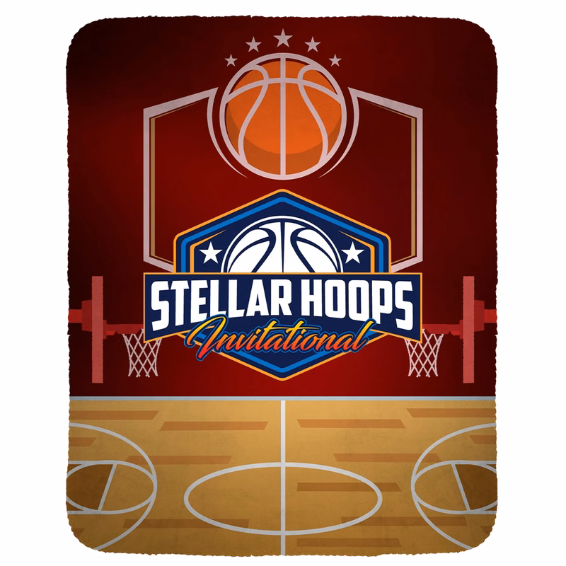 Basketball Velvety Recycled Plush Blanket