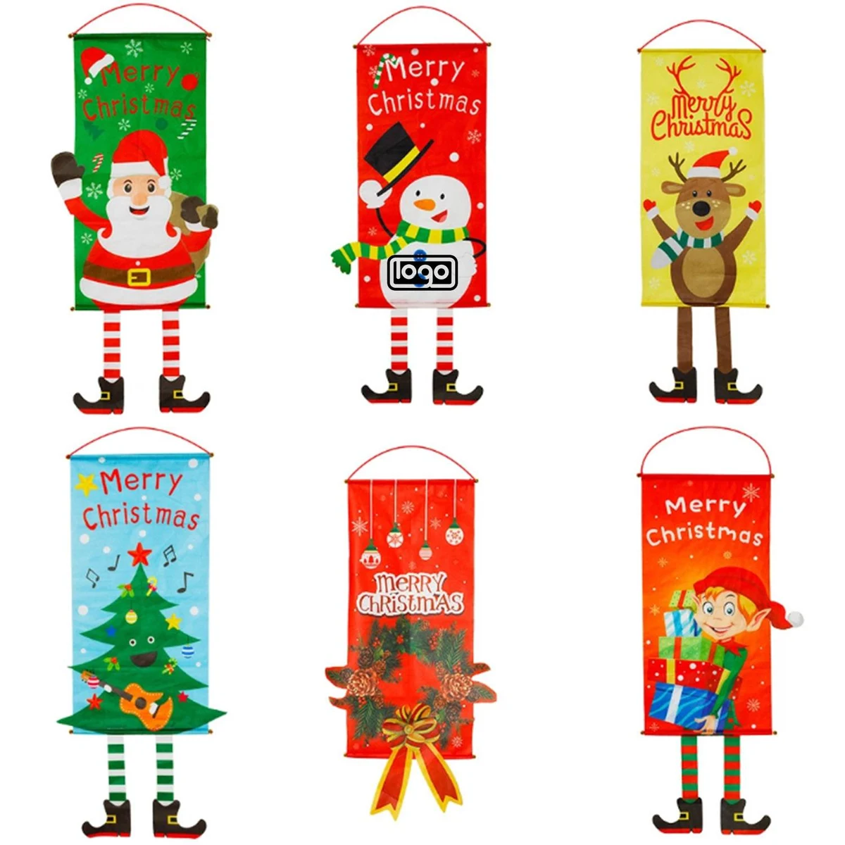 Christmas Decorative Ornaments Door Banners 1