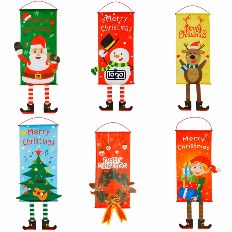 Christmas Decorative Ornaments Door Banners