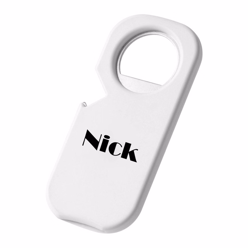 Magnetic bottle opener refrigerator sticker