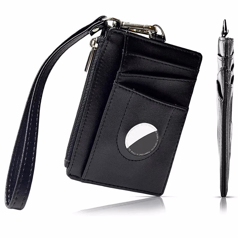 RFID Blocking Slim Zipper Wallet With Tag Pack