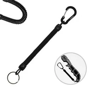 Elastic TPU Rope Stretchable Keychain With Durable Flat Carabiner 1