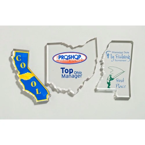 4" States Paperweight Acrylic Award 1