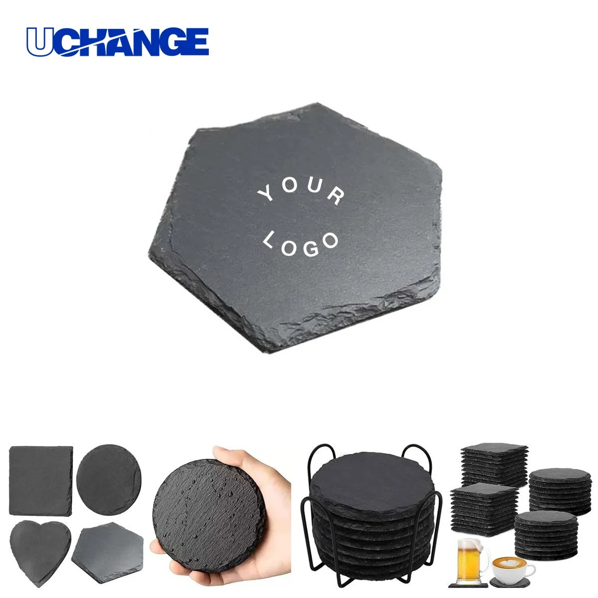 Slate Coaster Heat Resistant for Drinks and Bars 1