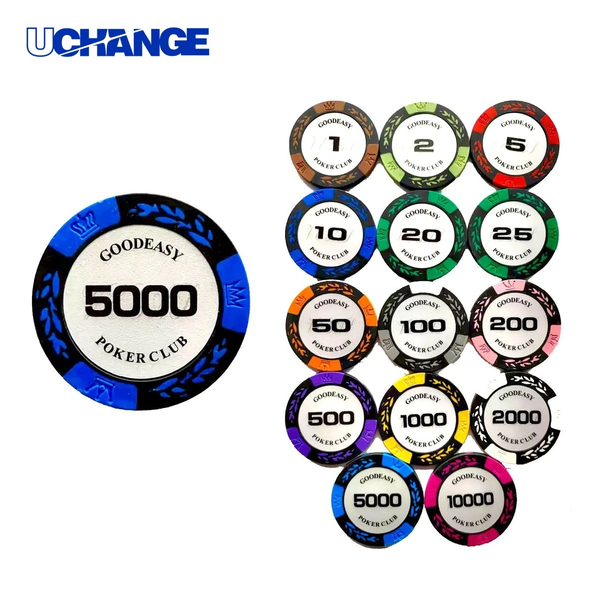 Professional Clay Poker Chips for Games 1
