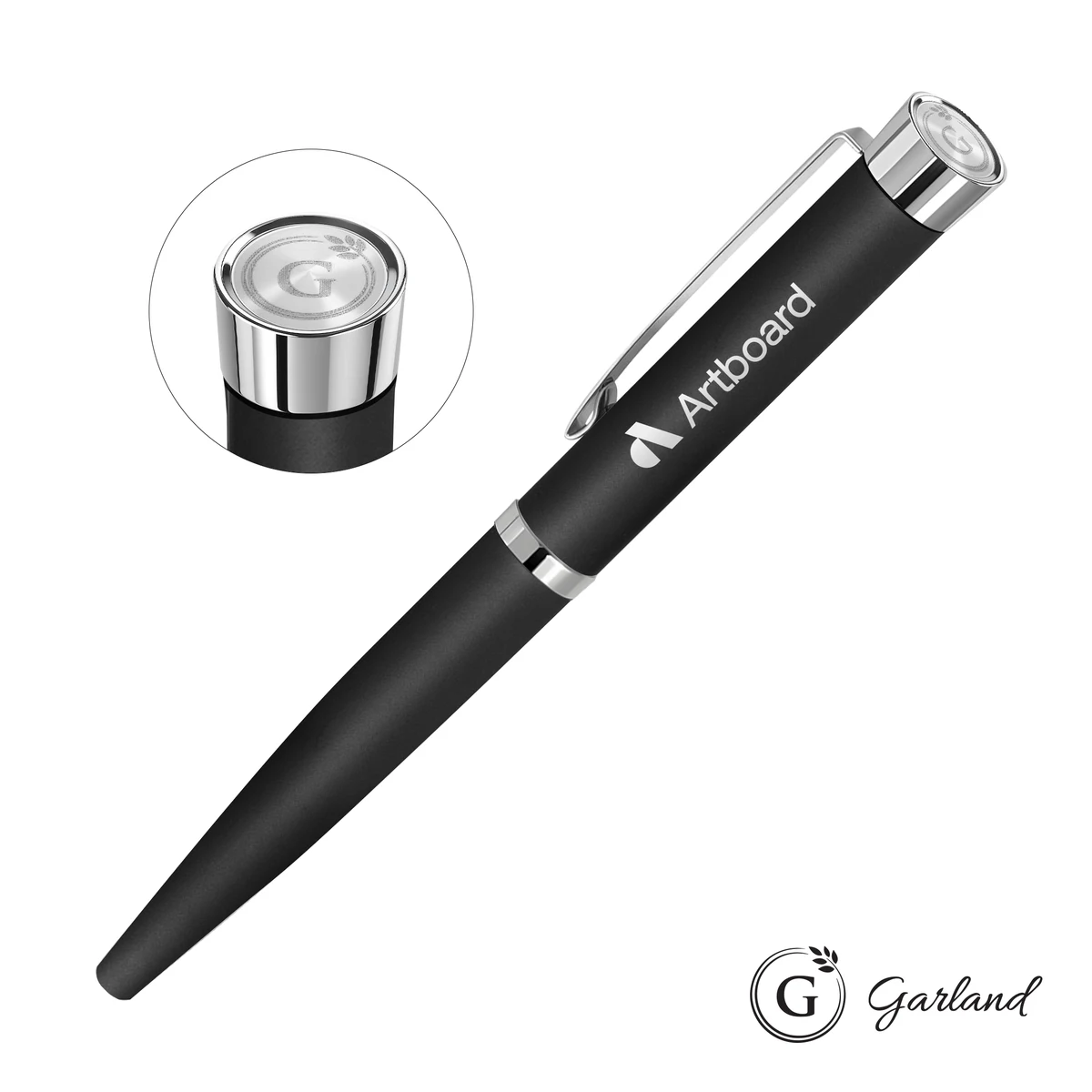 Garland® Executive Color Emblem Rollerball Pen - Chrome 1