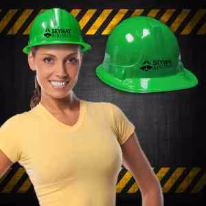 Green Plastic Construction Hat