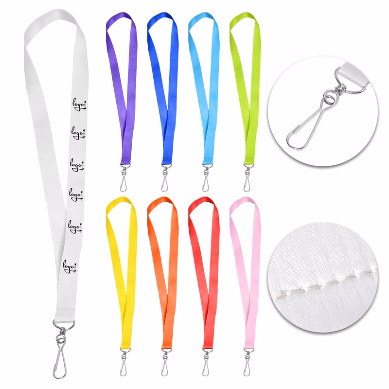 Custom Printed Polyester Lanyard With Metal J-Hook