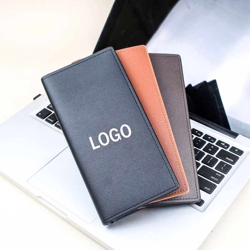 Long PU Men Business Wallet