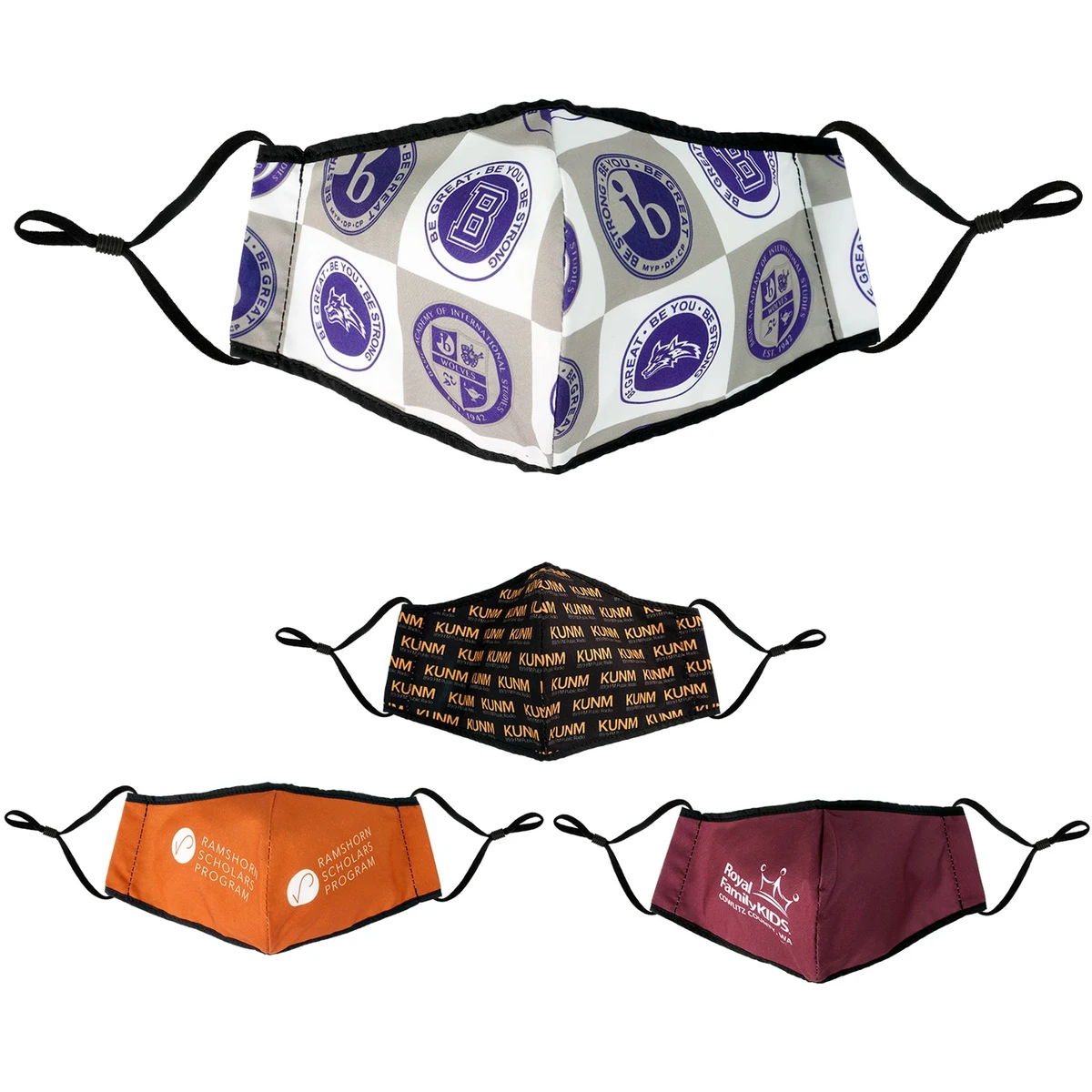 Dome Full Color Fabric Face Mask 1